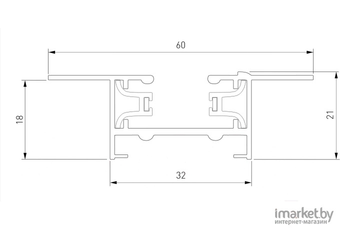 Шинопровод Elektrostandard TRLM-1-100-WH