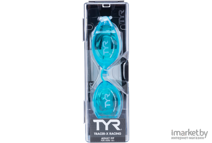 Очки для плавания Tyr Tracer-X Racing голубой [LGTRX/217]