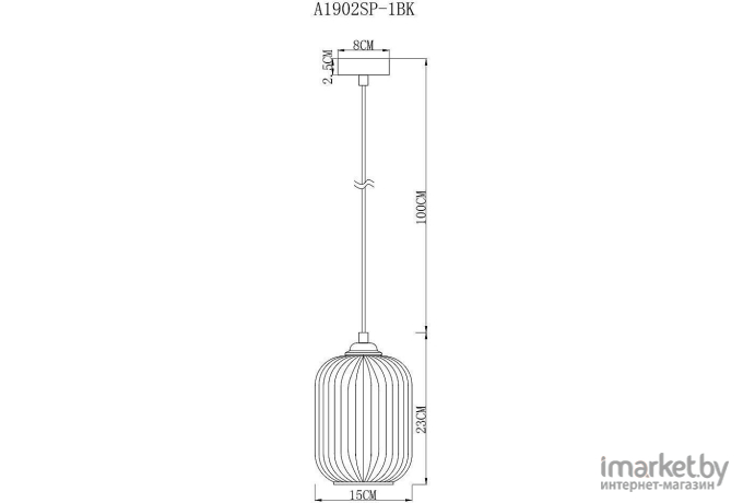 Подвесной светильник Arte Lamp A1902SP-1BK