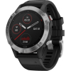 Умные часы Garmin Fenix 6 Solar серебристый/черный [010-02410-00]