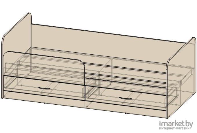 Кровать Интерлиния Анеси-5 вудлайн