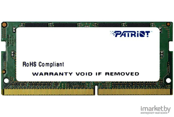 Оперативная память Patriot SO-DIMM DDR 4 DIMM 4Gb PC21300 [PSD44G266641S]
