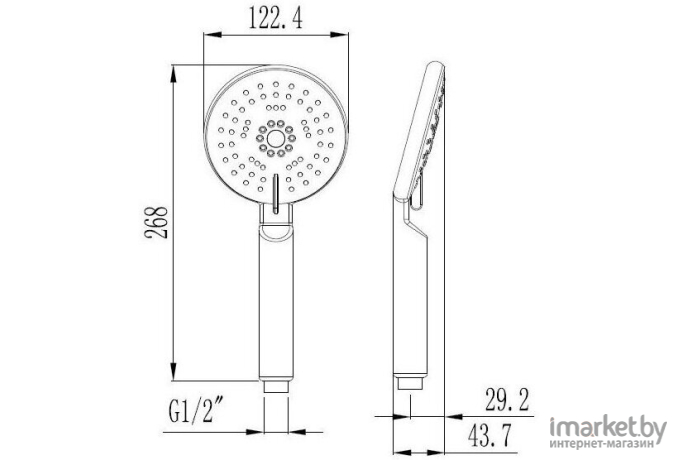 Душевая лейка Esko SPL1105