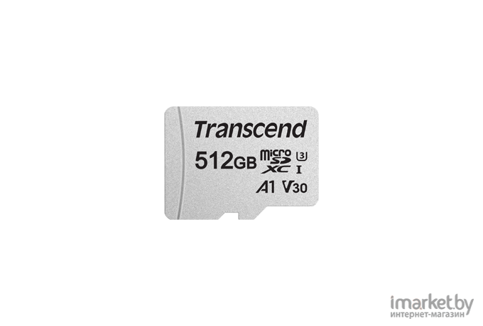 Карта памяти Transcend microSDXC 512Gb Class10  + adapter [TS512GUSD300S-A]