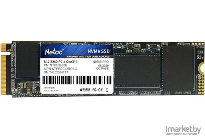 SSD диск Netac 1.0Tb N950E Pro Series [NT01N950E-001T-E4X]