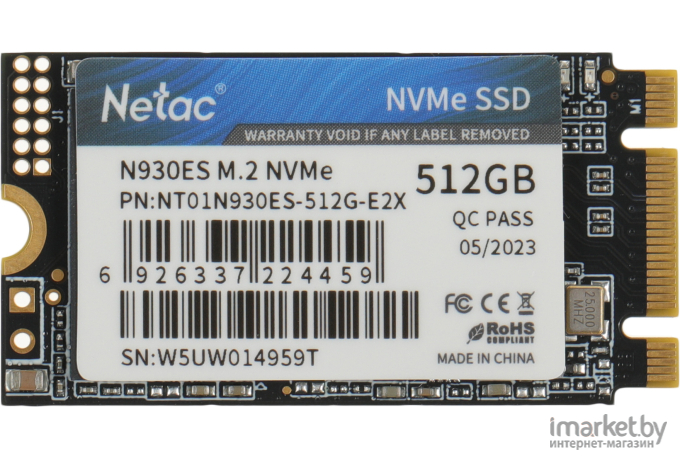 SSD диск Netac 2242 512Gb N930ES [NT01N930ES-512G-E2X]