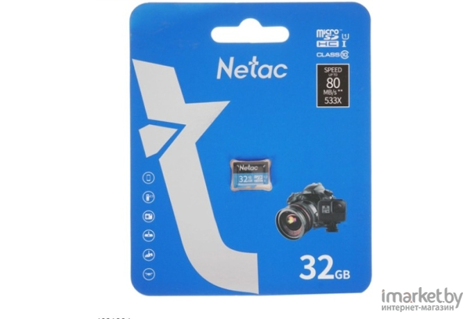 Карта памяти Netac microSDHC 32GB P500 [NT02P500STN-032G-S]