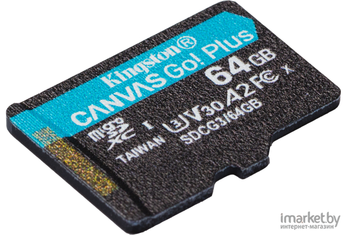 Карта памяти Kingston microSDXC 64Gb [SDCG3/64GBSP]