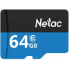 Карта памяти Netac microSDHC 64GB P500 [NT02P500STN-064G-R]