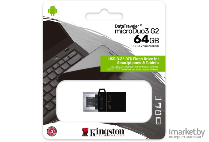 Usb flash Kingston 64Gb DataTraveler [DTDUO3G2/64GB]