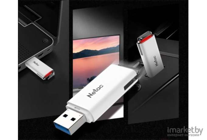 Usb flash Netac U185 32Gb [NT03U185N-032G-20WH]