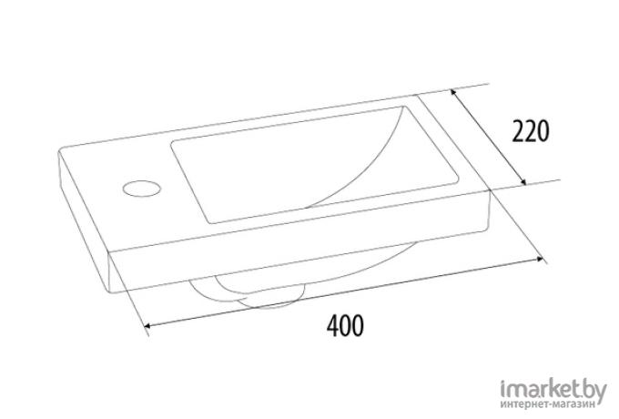 Тумба с умывальником IDDIS TOR40W1i95K