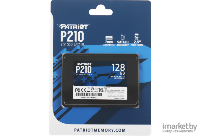 SSD диск Patriot 128GB P210 [P210S128G25]