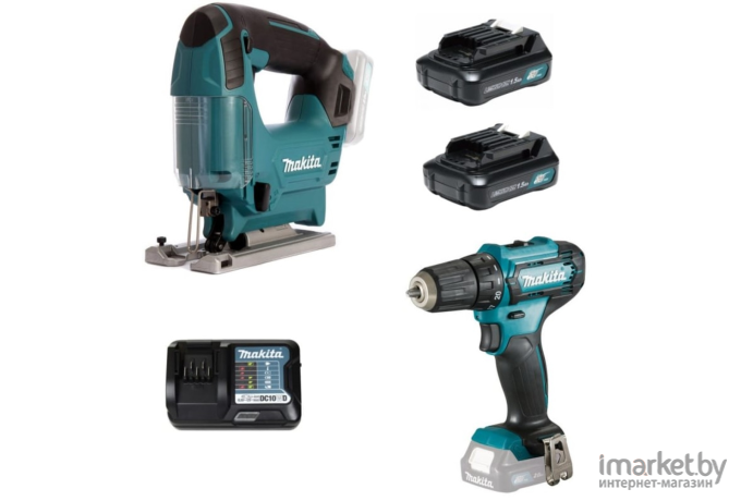 Дрель-шуруповерт Makita DF 333 DWYE + лобзик JV 101 D [CLX237]