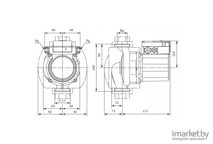 Циркуляционный насос Wilo TOP-Z25/10 DM PN6/10 [2175509]