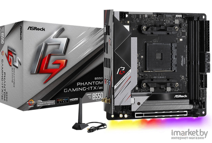 Материнская плата ASRock B550 PHANTOM GAM-ITX/AX