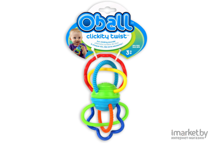 Развивающая игрушка Oball Разноцветная гантелька [81508]