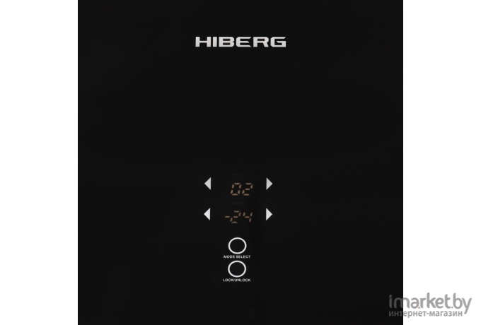 Холодильник Hiberg RFC-375DX NFGB Черное стекло