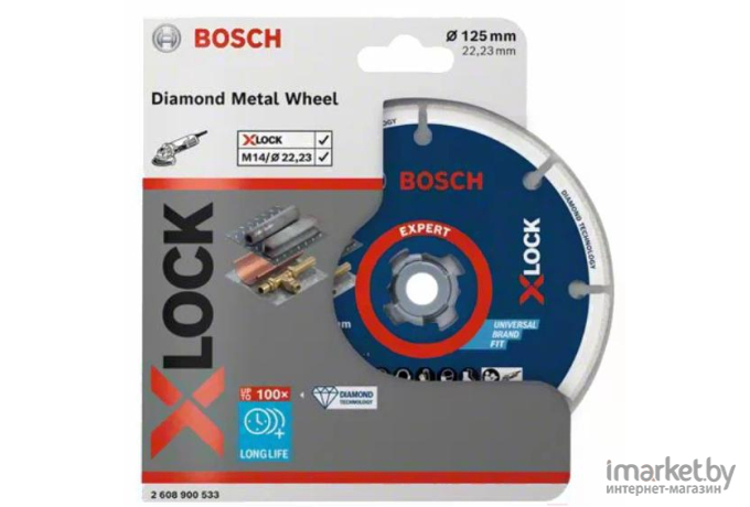 Алмазный диск Bosch 125х22 мм по металлу [2.608.900.533]