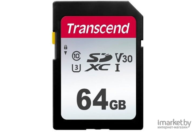 Карта памяти Transcend 64GB SD Card UHS-I U3 A2 (TS64GSDC330S)