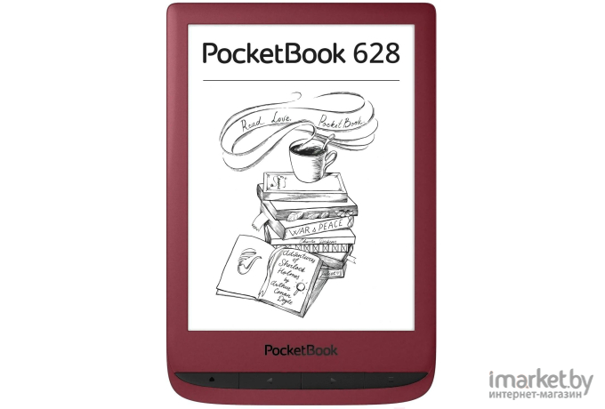 Электронная книга PocketBook 628 Ruby Red (PB628-R-CIS)