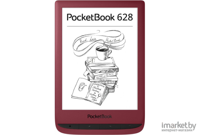 Электронная книга PocketBook 628 Ruby Red (PB628-R-CIS)