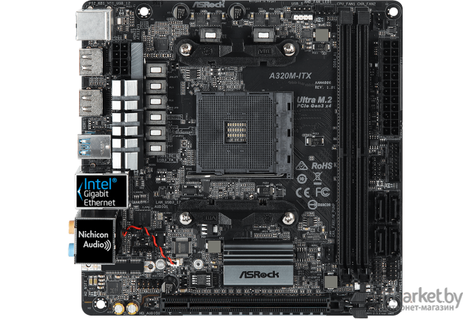 Материнская плата ASRock A320M-ITX