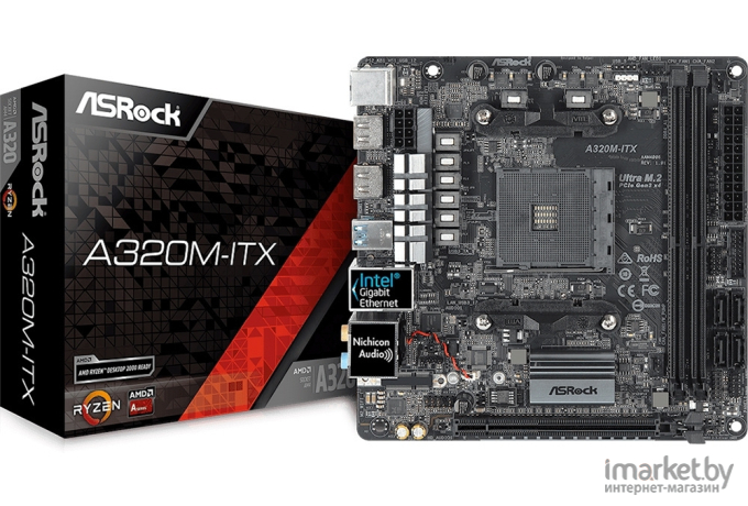 Материнская плата ASRock A320M-ITX