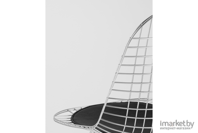 Стул Stool Group Eiffel хромированный/с черной подушкой [AFR-18B-P1 CH/BL]