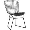 Стул Stool Group Bertoia черный/с черной подушкой [BTY-18-P6 BL/BL]