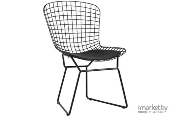 Стул Stool Group Bertoia черный/с черной подушкой [BTY-18-P6 BL/BL]