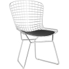 Стул Stool Group Bertoia хромированный/с черной подушкой [BTY-18-P6 CH/BL]