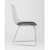 Стул Stool Group Bertoia хромированный/с черной подушкой [BTY-18-P6 CH/BL]