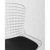 Стул Stool Group Bertoia хромированный/с черной подушкой [BTY-18-P6 CH/BL]