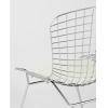 Стул Stool Group Bertoia хромированный/с белой подушкой [BTY-18-P6 CH/WH]