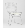 Стул Stool Group Bertoia хромированный/с белой подушкой [BTY-18-P6 CH/WH]