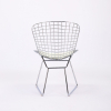 Стул Stool Group Bertoia хромированный/с белой подушкой [BTY-18-P6 CH/WH]