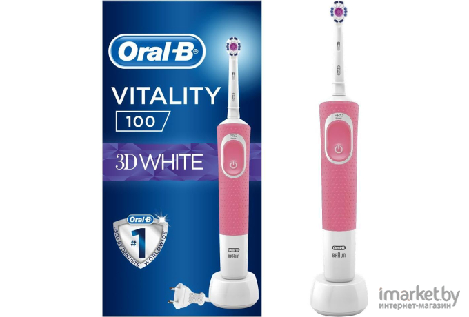 Электрическая зубная щетка Braun Vitality Pro 3D D100.413.1 Pink