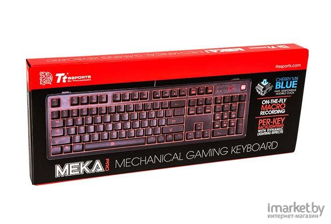 Клавиатура Thermaltake Tt eSPORTS Meka Pro Cherry MX Blue черный