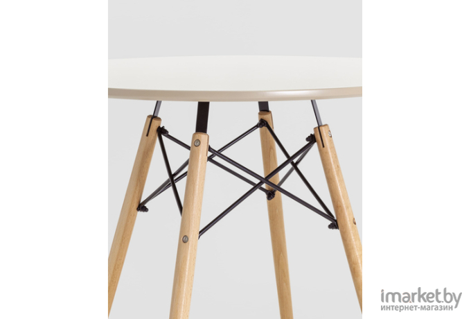 Стол обеденный Stool Group EAMES DSW D80 бежевый [Z-231 66016]