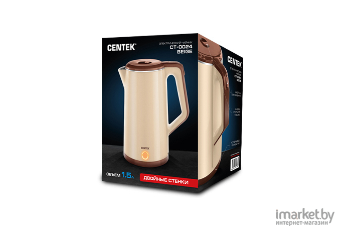 Электрочайник CENTEK CT-0024 бежевый