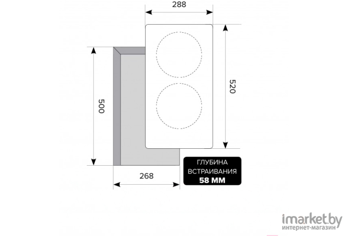 Варочная панель LEX EVI 320 F BL черный [CHYO000193]