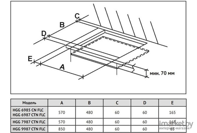 Варочная панель Korting HGG 7987 CTN FLC