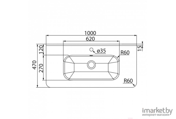 Тумба с умывальником IDDIS BRI10W1i95K