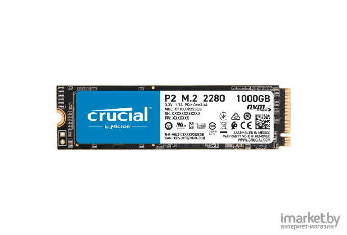 SSD диск Crucial M.2 2280 M 1000GB P2 [CT1000P2SSD8]