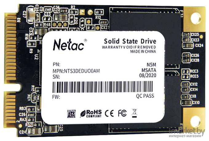 SSD диск Netac mSATA 128Gb N5M Series [NT01N5M-128G-M3X]