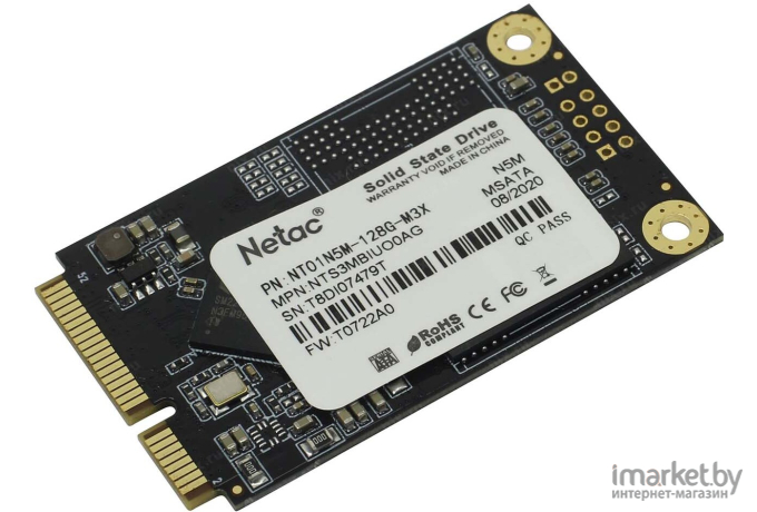 SSD диск Netac mSATA 128Gb N5M Series [NT01N5M-128G-M3X]