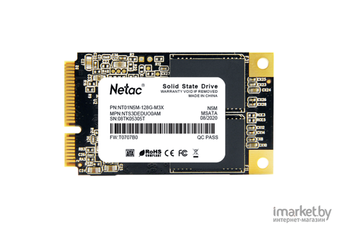 SSD диск Netac mSATA 128Gb N5M Series [NT01N5M-128G-M3X]