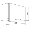 Кухонный шкаф Stolline навесной для ш60 + фасад Лима СТЛ.308.04 [2017030800401]