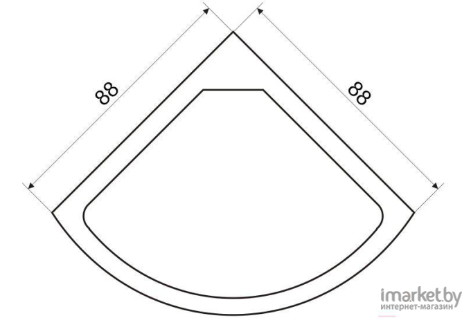 Душевой поддон Niagara AP1-90 90х90